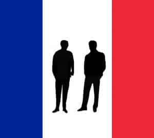 עורך דין פלילי - דגל צרפת ושני חשודים
